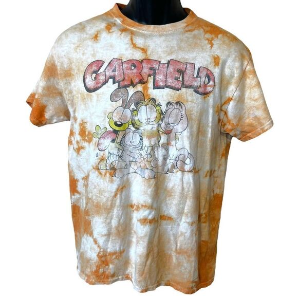 Garfield Graphic Tie Dye T-shirt - Picture 1 of 7